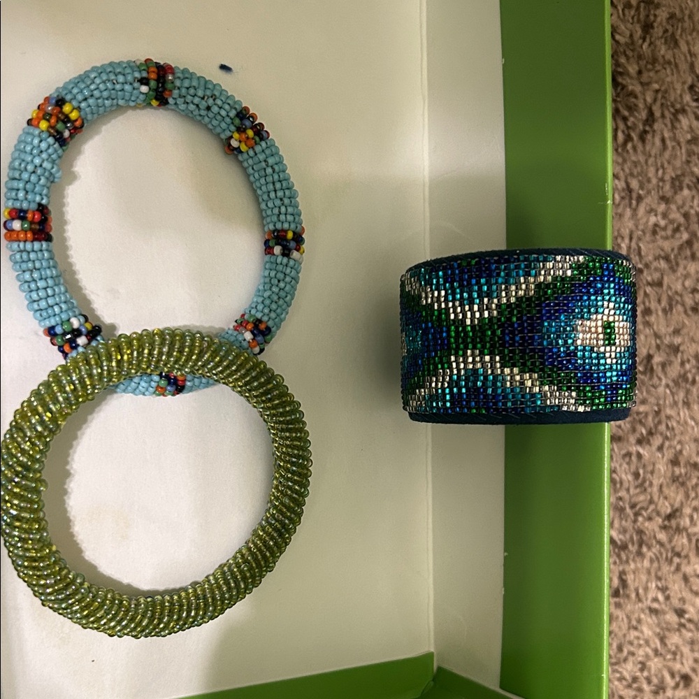 Colorful Beaded Bracelets Set